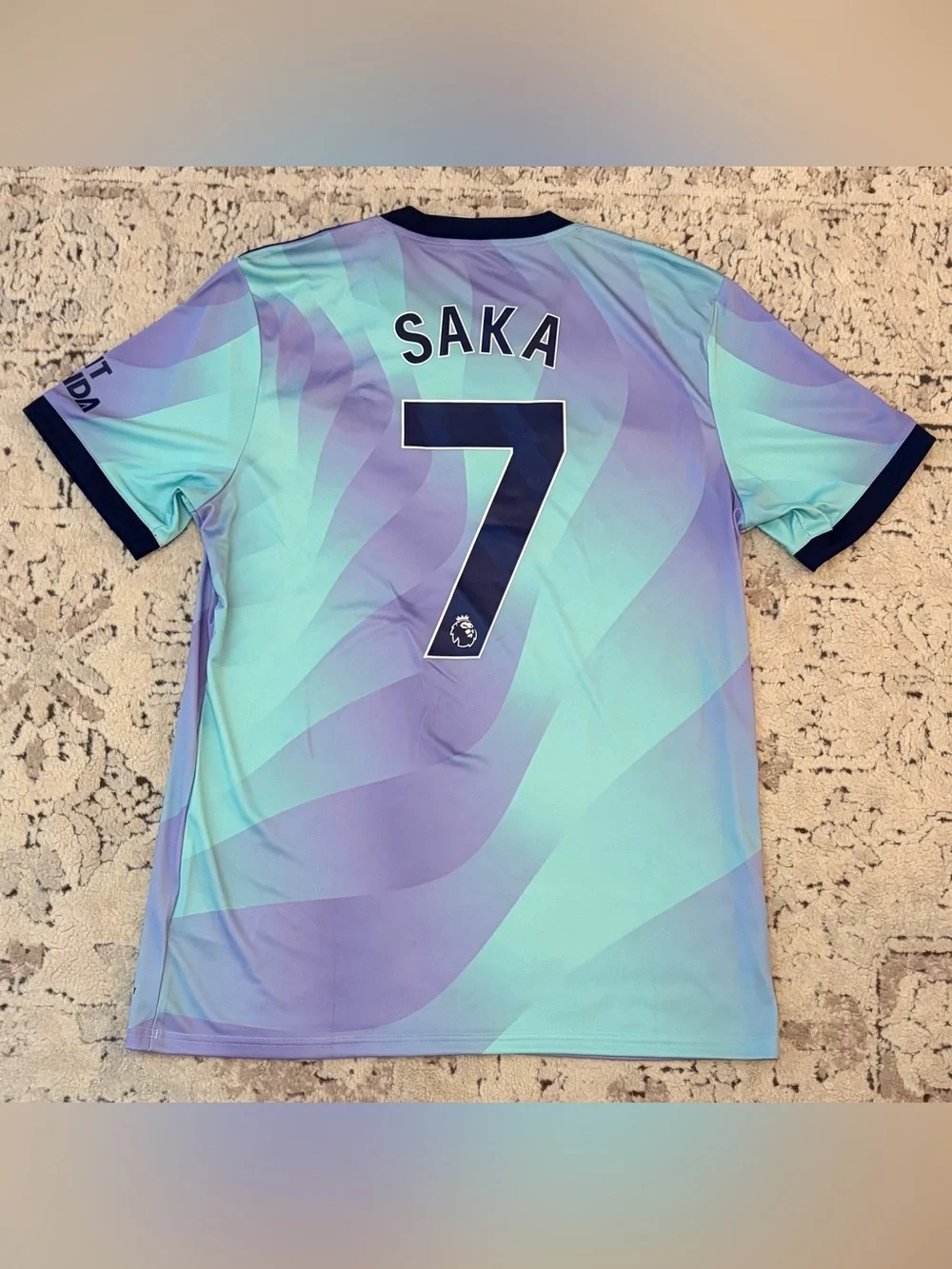 Adidas Authentic Arsenal 2024/25 Saka #7 Third IZ0114 Soccer Jersey Men’s Sz: L
